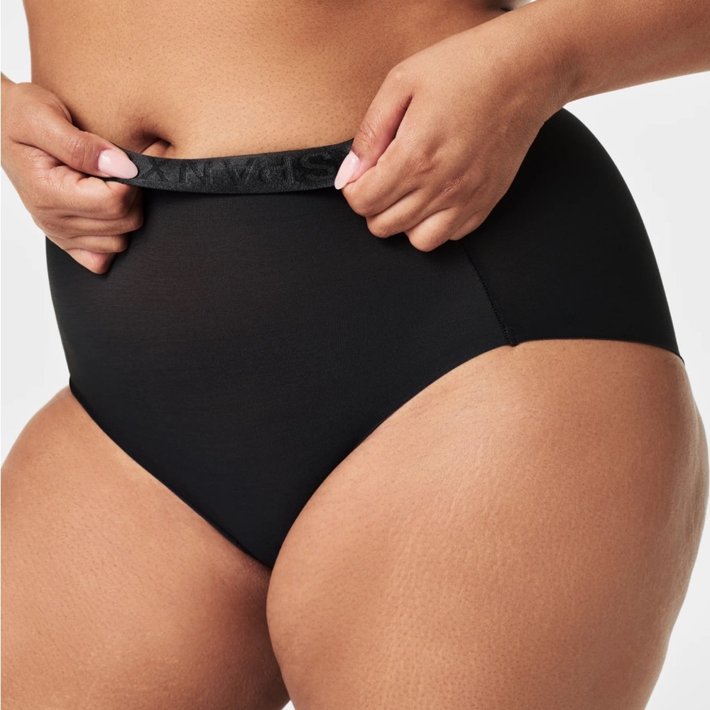 SPANX Black Sheer Control Briefs